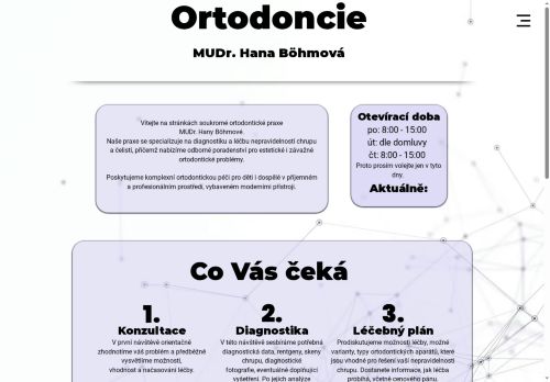 Zobrazit webové stránky Ortodoncie - MUDr. Hana Böhmová