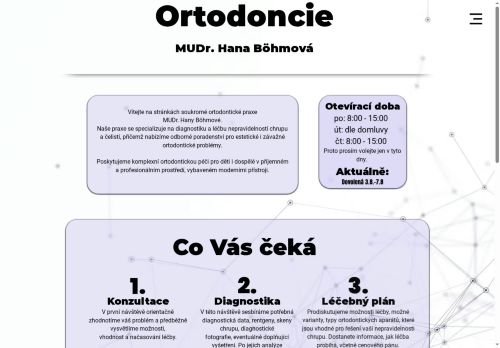 Zobrazit webové stránky Ortodoncie - MUDr. Hana Böhmová