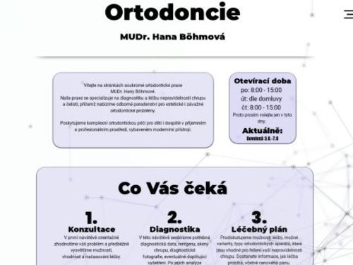 Ortodoncie - MUDr. Hana Böhmová