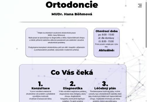 Zobrazit webové stránky Ortodoncie - MUDr. Hana Böhmová