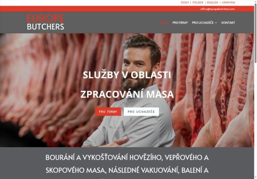 Webové stránky Maso Čáslav s.r.o., Čáslav