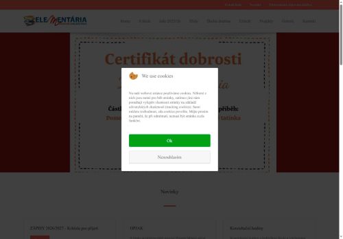 Webové stránky Soukromá základní škola ELEMENTÁRIA, s.r.o., Plzeň