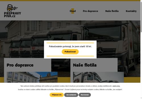 Webové stránky INTERCONEX - MOBIL, a. s., Plzeň