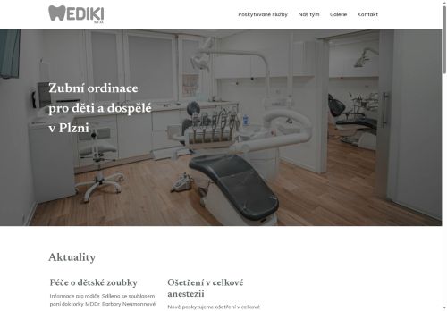 Zobrazit webové stránky Zubní ordinace MEDIKI, s.r.o. - MDDr. Kateřina Stukbauer, MDDr. Ivana Janouškovcová Škúciová