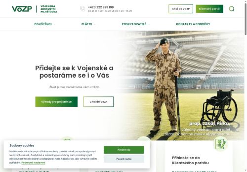 Zobrazit webové stránky Vojenská zdravotní pojišťovna - jednatelství Benešov