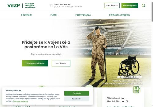 Zobrazit webové stránky Vojenská zdravotní pojišťovna - jednatelství Benešov