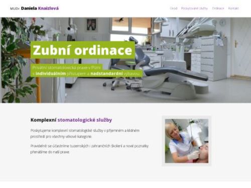 Zubní ordinace - MUDr. Daniela Knaizlová