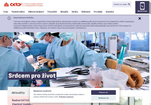 Centrum kardiovaskulární a transplantační chirurgie Brno nabízí práci na pozici Sanitář/sanitářka v obci Brno