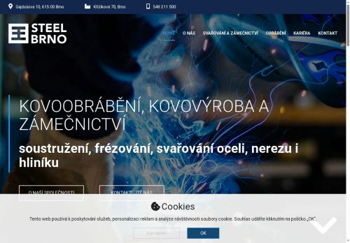 STEEL Brno s.r.o. nabízí práci na pozici Obsluha ostatních stacionárních strojů a zařízení jinde neuvedená v obci Brno