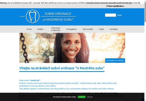 Zobrazit webové stránky Zubní ordinace U Modrého zubu - MUDr. Nataša Kuralová