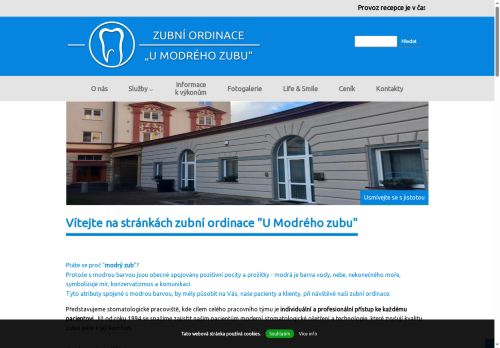 Zobrazit webové stránky Zubní ordinace U Modrého zubu - MUDr. Nataša Kuralová
