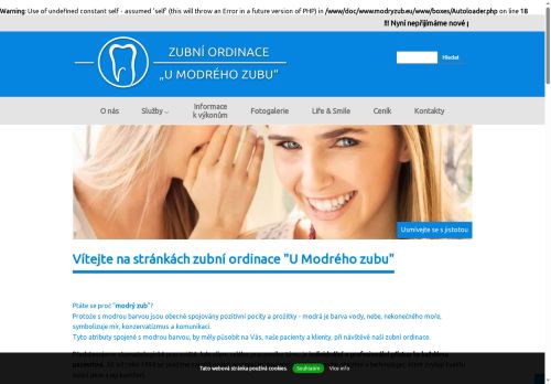 Zobrazit webové stránky Zubní ordinace U Modrého zubu - MUDr. Nataša Kuralová