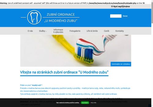 Zobrazit webové stránky Zubní ordinace U Modrého zubu - MUDr. Nataša Kuralová