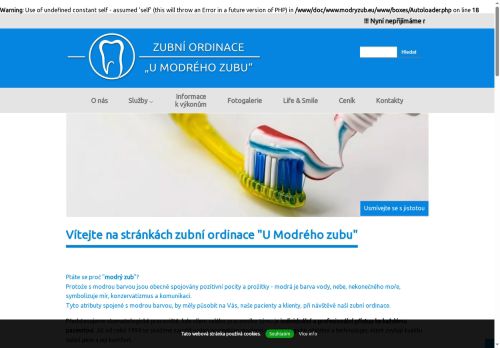 Zobrazit webové stránky Zubní ordinace U Modrého zubu - MUDr. Nataša Kuralová