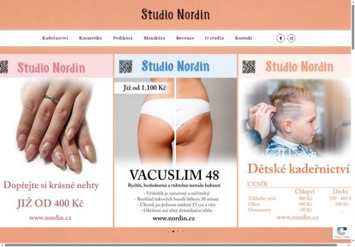 Zobrazit webové stránky Studio Nordin