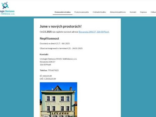 Urologie Denisovo MUDr. Veličkinová, s.r.o. - MUDr. Hana Panochová