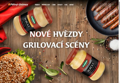 Webové stránky Pěkný - Unimex s.r.o., Veverská Bítýška