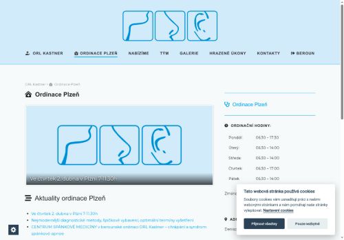 Zobrazit webové stránky Ušní, nosní, krční ambulance Kastner s.r.o.