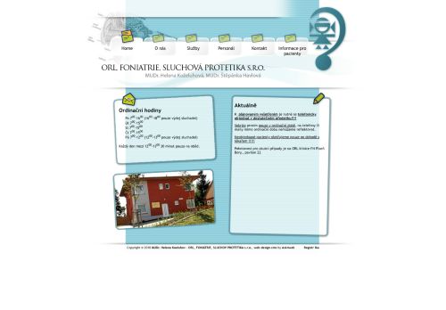 Zobrazit webové stránky ORL, foniatrie, sluchová protetika s.r.o. - MUDr. Helena Koželuhová, MUDr. Štěpánka Havlová