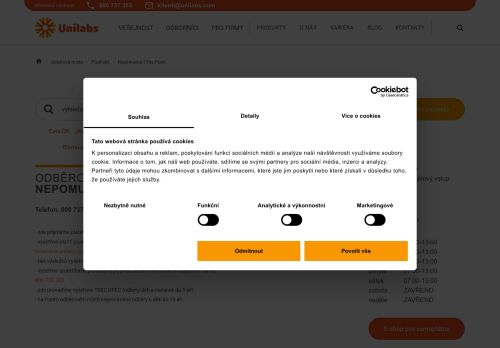 Zobrazit webové stránky Laboratoř Unilabs - odběrové místo Nepomucká, Plzeň
