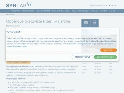 Laboratoř SYNLAB - odběrové pracoviště Majerova, Plzeň