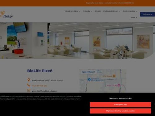 Plazma centrum BioLife Plzeň