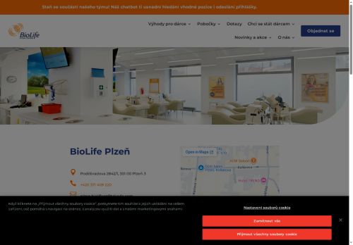 Zobrazit webové stránky Plazma centrum BioLife Plzeň