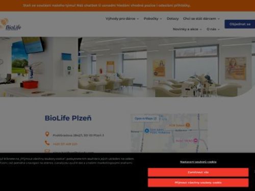 Plazma centrum BioLife Plzeň