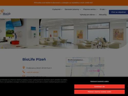 Plazma centrum BioLife Plzeň