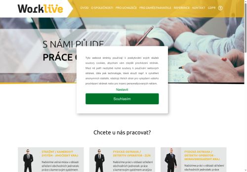 WORKLIVE CZ s.r.o. nabízí práci na pozici Pracovníci ostrahy, strážní (m/ž) v obci Tuchoměřice
