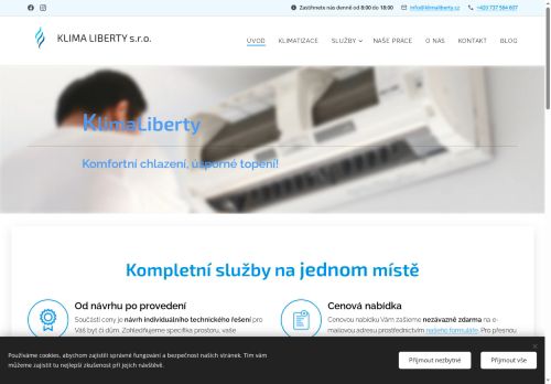 Zobrazit webové stránky KlimaLiberty