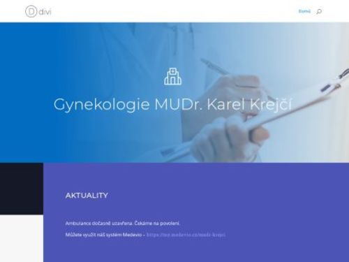 Gynekologická ambulance - MUDr. Karel Krejčí