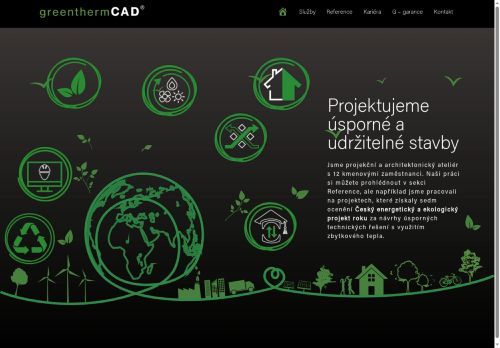 Webové stránky GREENTHERM CAD s.r.o., Plzeň