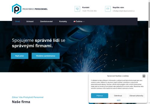 PROHYBRID PERSONNEL s.r.o. nabízí práci na pozici Operátor sklářské výroby (m/ž) v obci Ovčáry