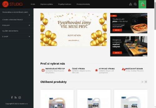 LK Studio s.r.o. nabízí práci na pozici Truhláři/montážní pracovníci v obci Libiš