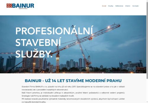 BAINUR s.r.o. nabízí práci na pozici Dělníci v oblasti výstavby a údržby budov v obci Praha