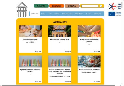 Základní škola T. G. Masaryka, Komárov, okres Beroun nabízí práci na pozici Speciální pedagogové v obci Komárov