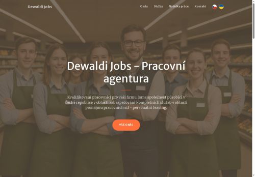 Dewaldi Jobs s.r.o. nabízí práci na pozici Prodavači v obci Praha