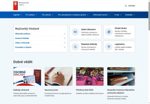 Ministerstvo vnitra nabízí práci na pozici Referent/referentka v odboru azylové a migrační politiky v obci Brno