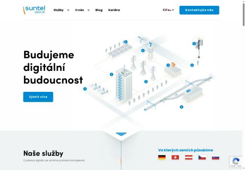 Webové stránky Suntel s.r.o., Nupaky