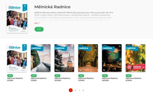 Zobrazit webové stránky Měsíčník Mělnická radnice