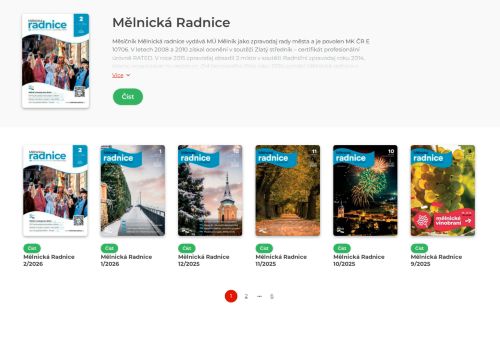 Zobrazit webové stránky Měsíčník Mělnická radnice