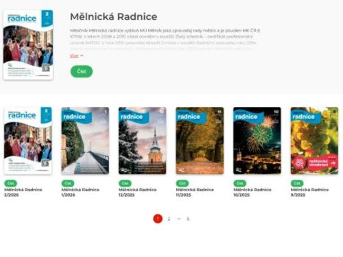 Měsíčník Mělnická radnice