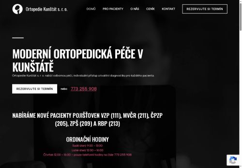 Zobrazit webové stránky Ortopedická ambulance - MUDr. Daniel Žitník