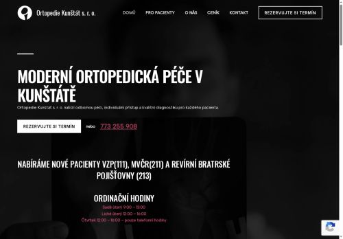 Zobrazit webové stránky Ortopedická ambulance - MUDr. Daniel Žitník