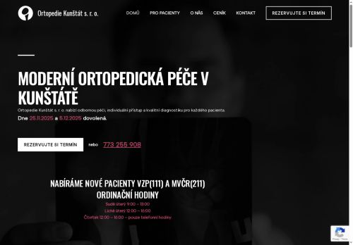 Zobrazit webové stránky Ortopedická ambulance - MUDr. Daniel Žitník