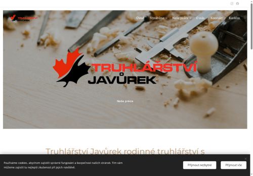 Webové stránky Vojtěch Javůrek, Dolní Cerekev