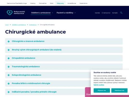 Koloproktologická ambulance - Rokycanská nemocnice