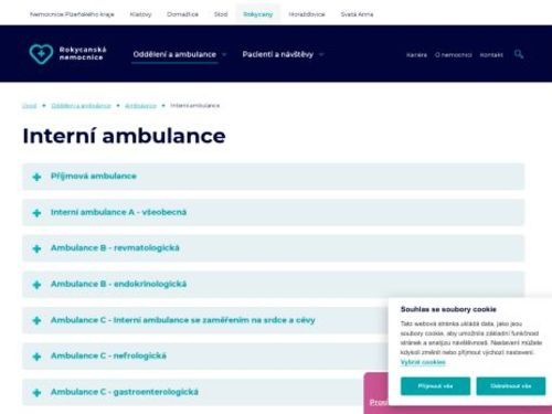 Nefrologická ambulance - Rokycanská nemocnice