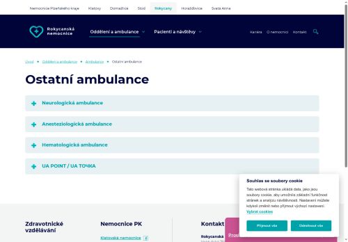 Zobrazit webové stránky Hematologická ambulance - Rokycanská nemocnice